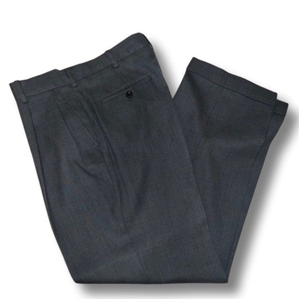 STAFFORD Essentials Men’s Classic Fit Dress Pants 30x30 Charcoal Gray
